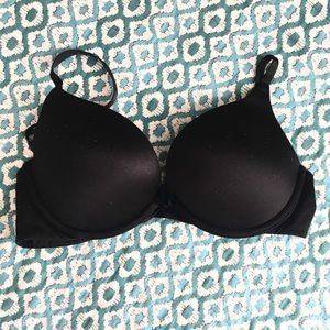 Aerie Brooke Pushup Bra 34B Black